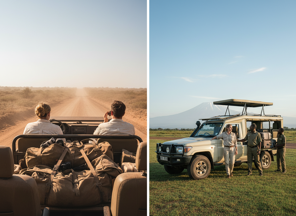 Kimana Airstrip vs Road Arrival