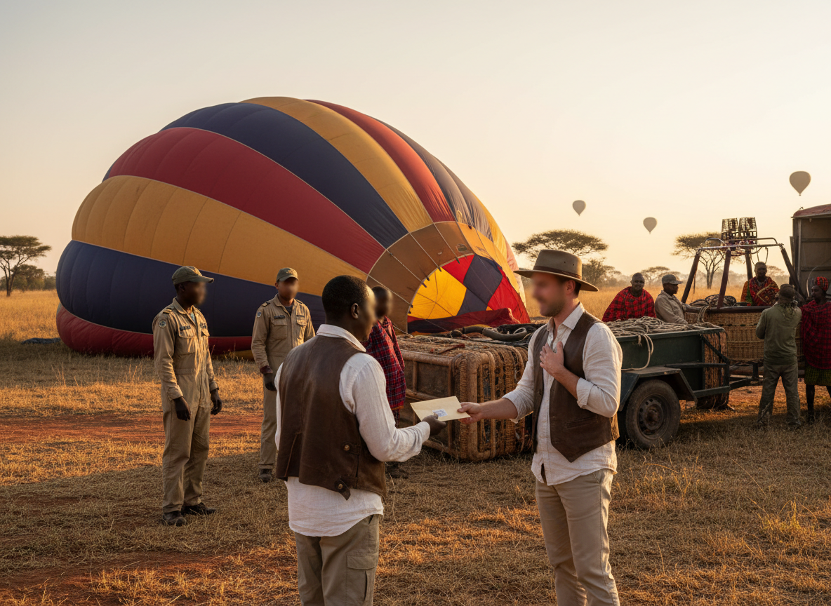 
Tipping for balloon safaris:
