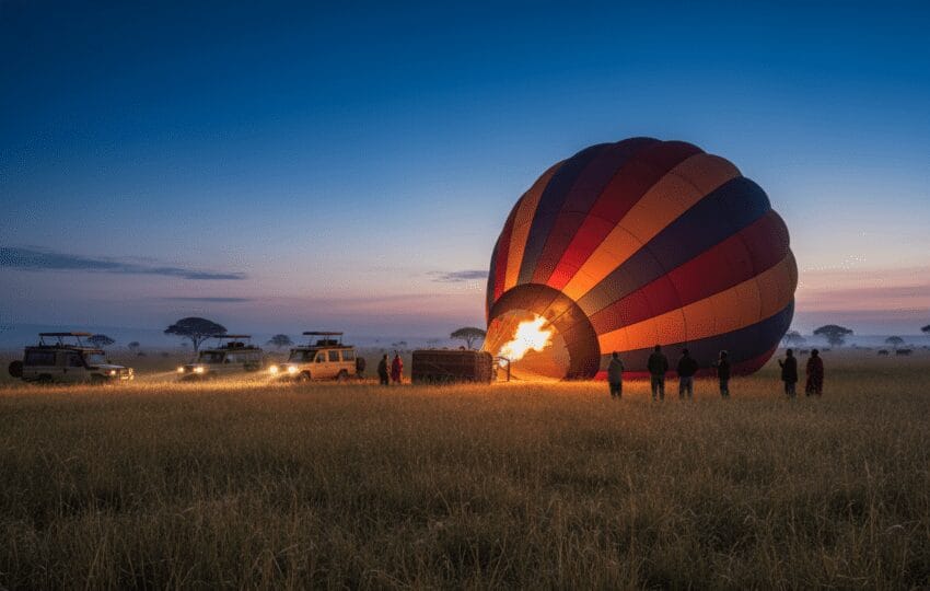 Masai Mara Hot-Air Balloon Safari — Sunrise Flight & Champagne Bush Breakfast