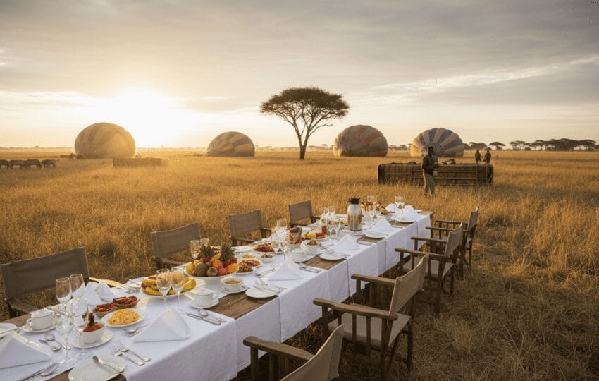 Masai Mara Hot-Air Balloon Safari — Sunrise Flight & Champagne Bush Breakfast