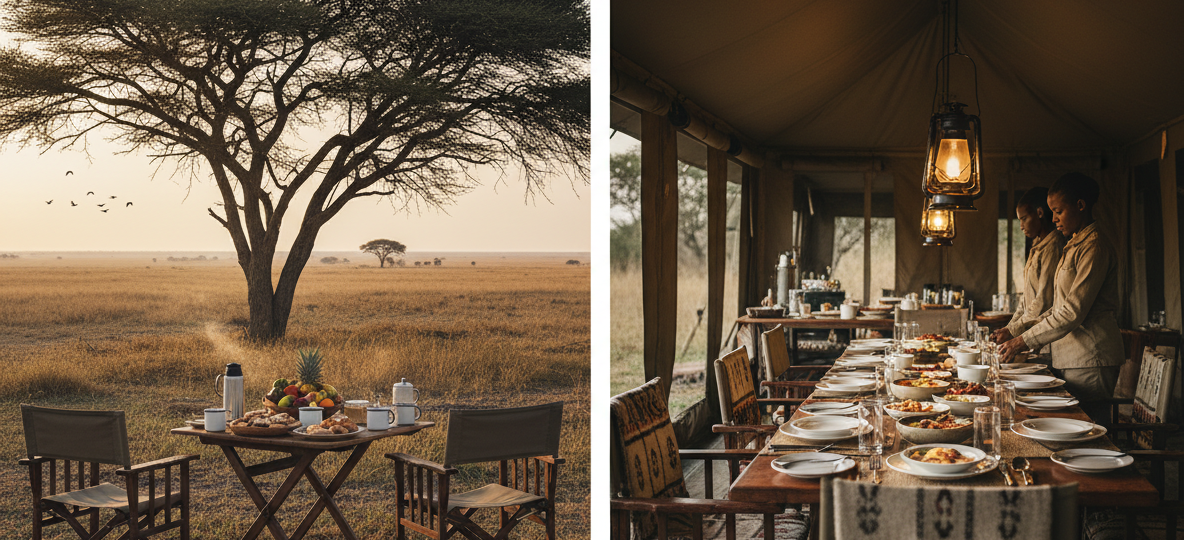 Bush Breakfast vs Camp Dining in the Masai Mara: A Complete Comparison