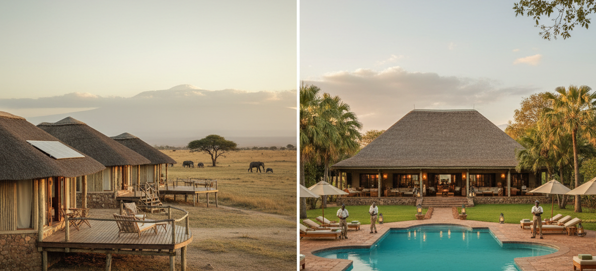 Eco Lodge vs Classic Safari Lodge in Amboseli
