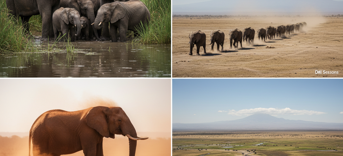The best time to visit Amboseli for elephants depends on what kind of elephant experience you want. If your priority is the easiest viewing, the answer leans dry season. If your priority is softer scenery, calves, and greener photography, the answer becomes more nuanced. Amboseli is one of Africa's great elephant landscapes. The long-running Amboseli elephant research tradition began in 1972, and the wider ecosystem remains one of the most important elephant strongholds in East Africa. Kenya Wildlife Service also describes Amboseli as a park defined by permanent swamps and wetland habitats, which is exactly why elephants remain such a dependable feature here through the year. The question is not whether you will see elephants. The question is when they are easiest to read, easiest to photograph, and most aligned to the trip you want. Best Overall Time: June to October If you want the simplest answer, the best time to visit Amboseli for elephants is usually June to October. Why this period leads: dry conditions make wildlife easier to spot elephants gather more predictably around swamps and water roads are more reliable Kilimanjaro visibility is often strongest in the early mornings The Amboseli seasonal guidance available online consistently points to June to October as the strongest overall safari period. It is especially good for elephant lovers because the park's dry-season structure channels wildlife into more readable patterns. January to February: Strong Alternative for Elephants January and February are also excellent. Why: they are part of the short dry-season rhythm visibility remains strong the landscape still has freshness from recent rain morning mountain views can be excellent For some travellers, January and February are actually more attractive than peak dry season because: the scenery looks a little richer the park can feel less pressured elephant photography can combine clear air with greener tones Trunktrails Safaris often recommends January or February to travellers who want elephants and Kilimanjaro but do not need the classic July-to-September window. March to May: Greener but Less Straightforward March to May is the long-rains period, and it changes the elephant experience. What stays strong: elephants remain a dependable part of the safari swamps still anchor movement green landscapes can make family-herd scenes look beautiful What becomes harder: roads can soften vegetation is thicker mountain visibility is less reliable This period is not bad for elephants. It is just less clean and less predictable than the main dry-season answer. November to December: Useful but More Variable November and December bring the short rains. This period can still work well for elephants because: Amboseli's swamps keep wildlife active green scenery returns the park often feels less crowded than dry-season peaks But it is a more variable answer than June to October or January to February. You trade certainty for atmosphere. Best Time for Elephant Photography in Amboseli If the question is specifically about photography, not just sightings, the answer gets sharper. Best Months for Classic Elephant Photography Usually: July August September January February Why these months stand out: clearer skies cleaner mountain-view potential shorter vegetation stronger chance of dust, separation, and shape in the landscape Best Time of Day Across most sourced Amboseli guidance, the best elephant photography window is: early morning late afternoon Early morning is especially important because: Kilimanjaro is most likely to be visible before cloud builds elephants often move beautifully in softer light the air can feel cleaner after overnight cooling or rain Best Time to See Elephant Families and Calves If you care less about hard-edged dry-season concentration and more about emotional family scenes, greener months can appeal. January to March often works well here because: the ecosystem is not yet deep into the long-rains challenge the landscape still feels softer and fresher calves and family-group interactions can be very rewarding This is why Trunktrails Safaris does not give one flat answer to every elephant traveller. The ideal month depends on whether you want clean viewing, classic photographs, or more intimate family-herd atmosphere. Best Places to Focus Your Elephant Game Drives Timing matters, but so does where you spend the drive. Sourced Amboseli elephant guidance consistently points to the swamp system as the core of the elephant experience. The most useful planning logic is simple: permanent swamps are the safest dry-season anchor open plains between swamp systems are often best for line-up photography Observation Hill helps you understand movement patterns rather than close-up encounters This matters because travellers often say "we want elephants" without realizing there are different elephant experiences: close family-herd views near water long file-line movement across the plains big bulls in dusty late-afternoon light At Trunktrails Safaris, we structure elephant-focused drives around those distinctions, not just around a vague hope of seeing the species. How Many Nights Do Elephant Lovers Need? If elephants are the central reason for choosing Amboseli, one night is usually too compressed and two nights is the functional minimum. Why: you want more than one dawn attempt for Kilimanjaro plus elephants weather can change fast even in good months elephant photography improves when you are not rushing every sighting For a pure elephant-first safari, Trunktrails Safaris usually prefers: 2 nights for a short but workable Amboseli focus 3 nights if photography matters or the trip is meant to feel relaxed That extra morning often makes the difference between "we saw elephants" and "we got the exact elephant moments we came for." Dry Season vs Green Season for Elephants Season What It Gives You Main Tradeoff June to October Easiest viewing, strong concentration, best all-round access Higher demand January to February Excellent views with greener tones Slightly less classic than peak dry season March to May Atmospheric green elephant scenes More weather and road variability November to December Good value and moodier scenery Less reliable mountain visibility So What Is the Best Month? If you want one direct answer: Best overall month for elephants: July or August Best alternative with greener feel: January or February Best value period if you accept more variability: November or March That ranking works because dry-season Amboseli makes elephants feel especially central to the landscape. They hold close to water, move visibly across open plains, and photograph beautifully against the mountain when the sky cooperates. The Trunktrails View At Trunktrails Safaris, we usually match elephant-focused Amboseli trips like this: first-time elephant lovers: July to September photographers wanting mountain plus elephants: January, February, July, August repeat safari travellers wanting mood and value: March or November Amboseli works year-round. The trick is choosing the version of elephant country you actually want. Ready to Plan Your Kenya Safari? Talk to Trunktrails Safaris Trunktrails Safaris designs tailor-made tours and safaris for every traveller and every budget. If your trip is built around elephants in Amboseli, we will match your dates to the right season, light, and pace. WhatsApp: +254 113 208888 Email: info@trunktrailssafaris.com Website: https://trunktrailssafaris.com KATO Member | TRA Licensed