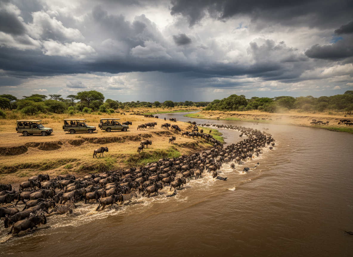 
How a Mara River Crossing Works
