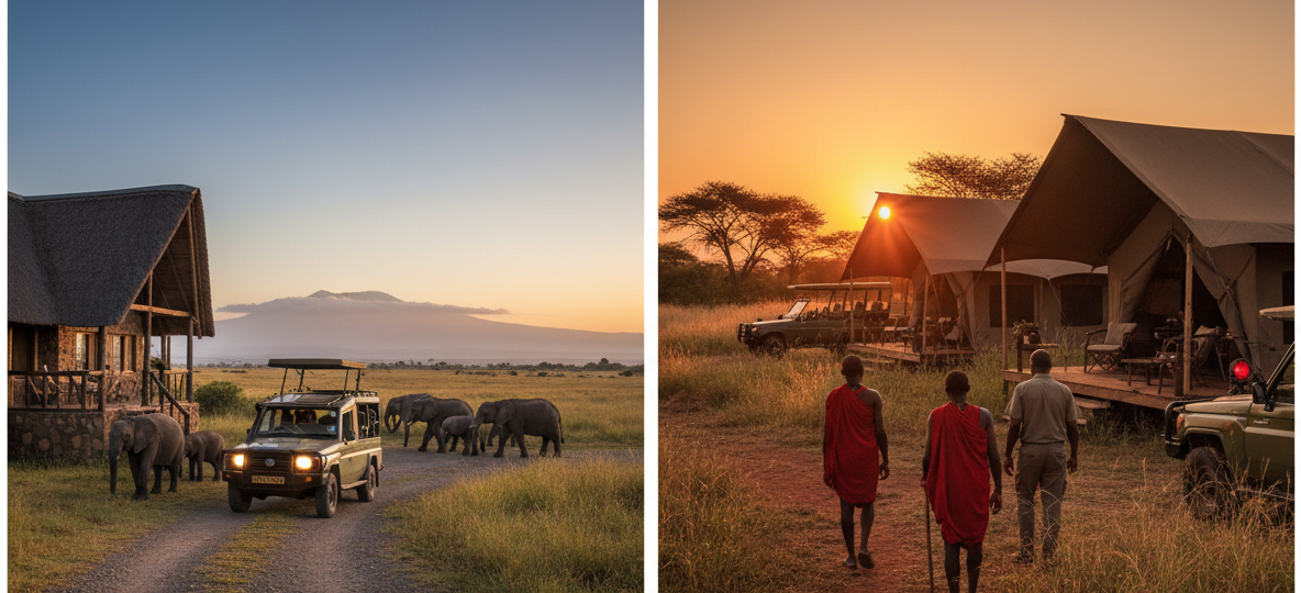 Inside the Park vs Outside the Park in Amboseli