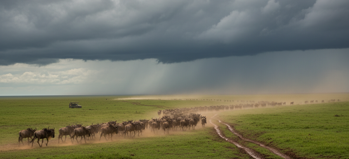 The Wildebeest Migration Route: From Serengeti to Masai Mara and Back 🌍