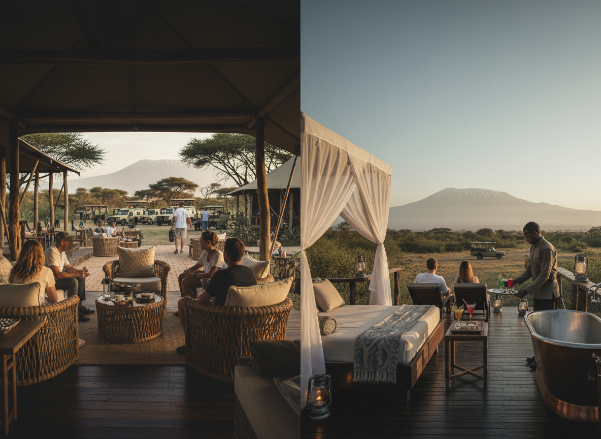 Luxury vs Mid-Range in Amboseli