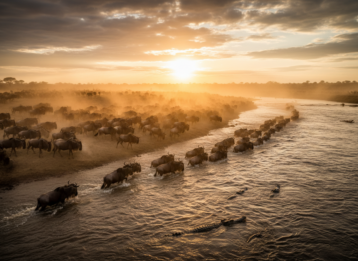 In the Masai Mara (Kenya):