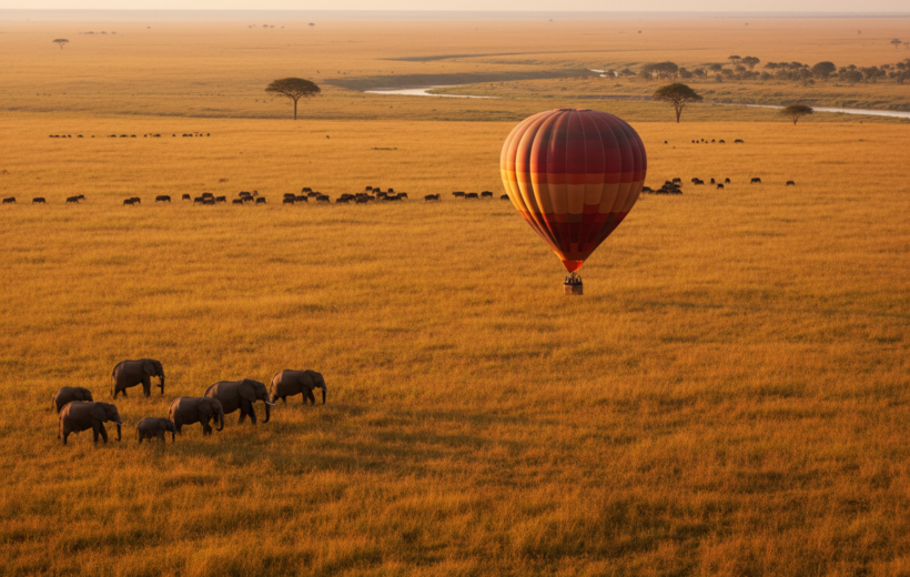 Masai Mara Hot-Air Balloon Safari : Sunrise Flight & Champagne Bush Breakfast