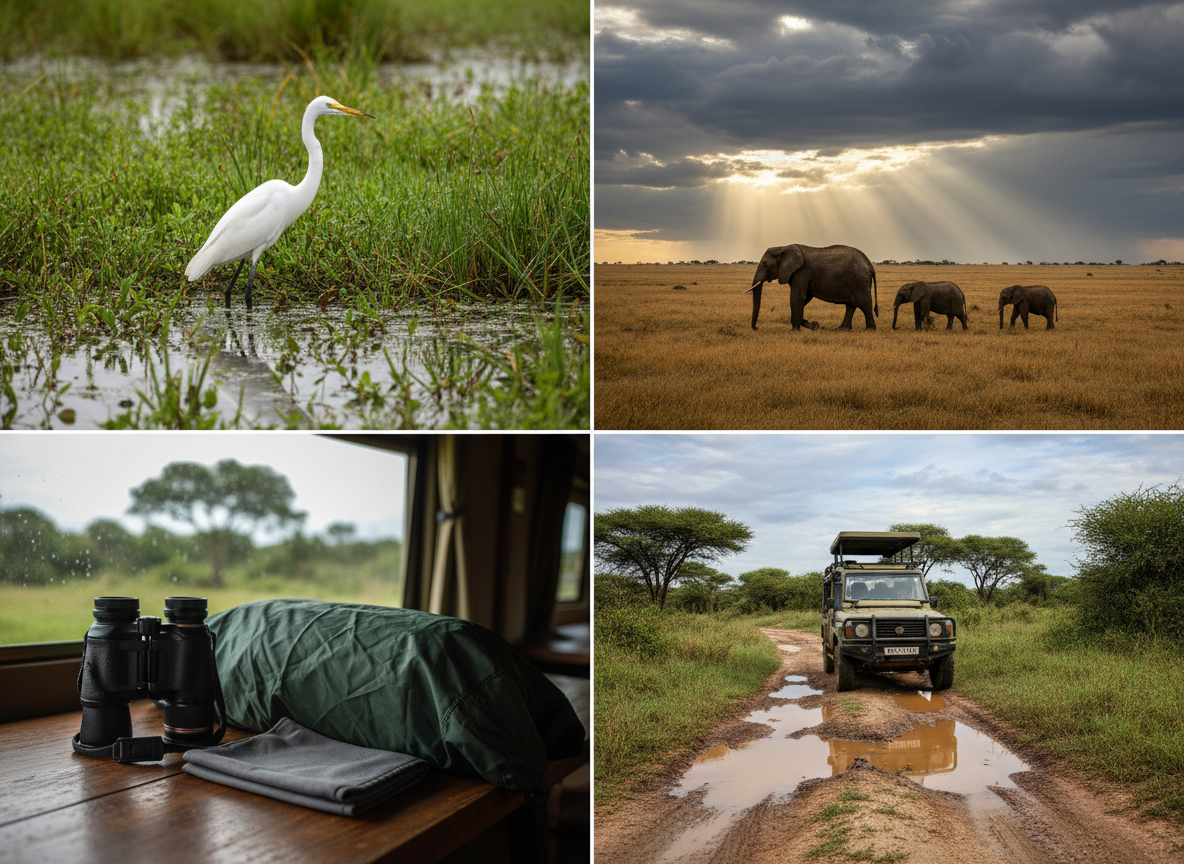 Wildlife in Amboseli in March
