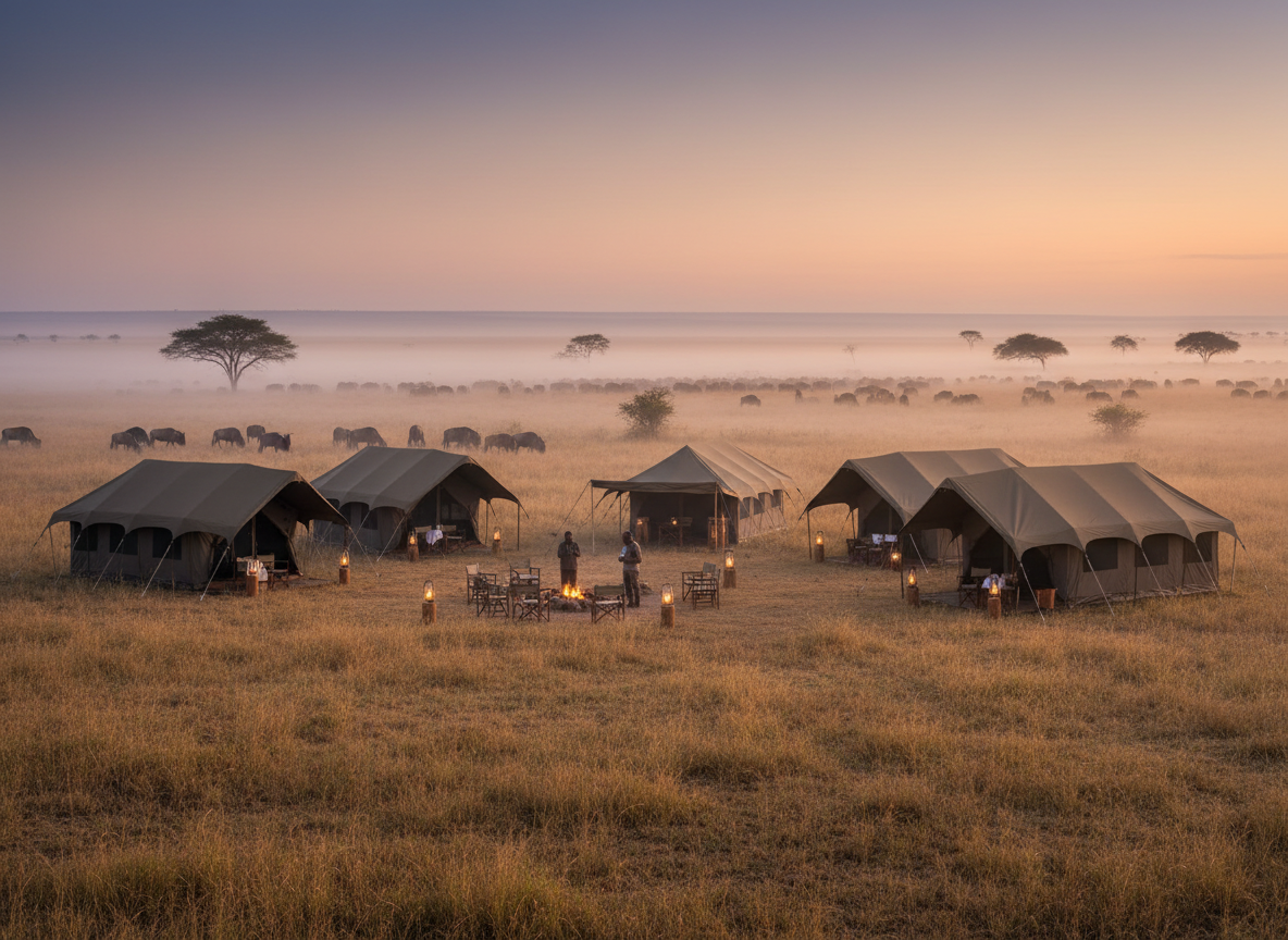 What Is a Mobile Migration Camp in the Masai Mara?