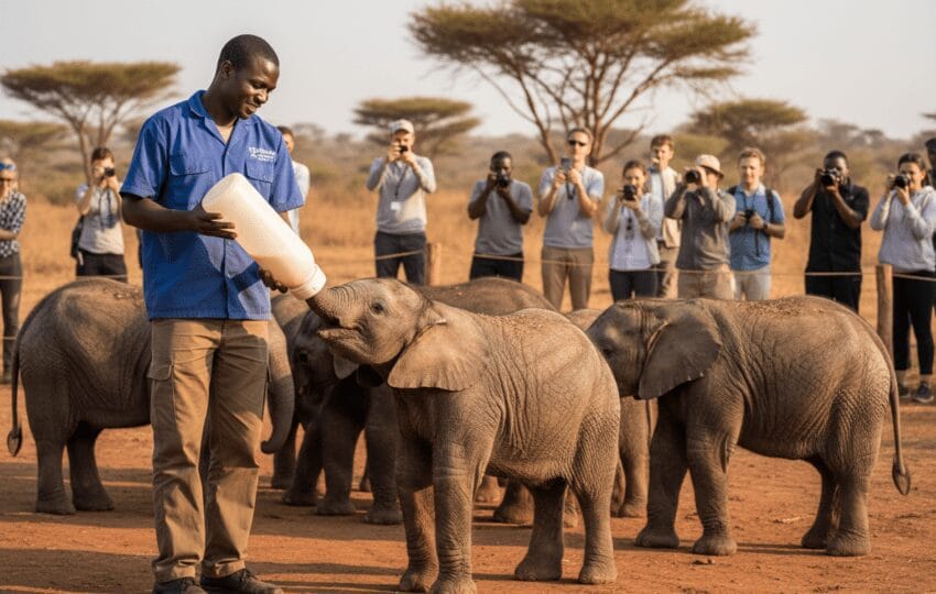 Nairobi Day Tour — National Park, Elephant Orphanage & Giraffe Centre