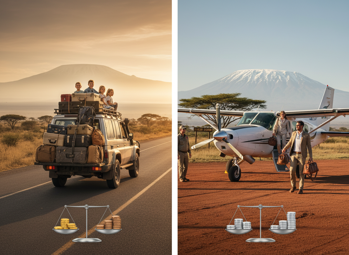 Road Safari vs Fly-In Cost