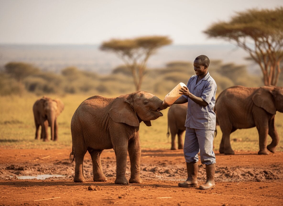 Nairobi Day Tour — National Park, Elephant Orphanage & Giraffe Centre