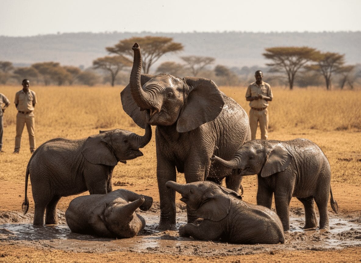 Nairobi Day Tour — National Park, Elephant Orphanage & Giraffe Centre