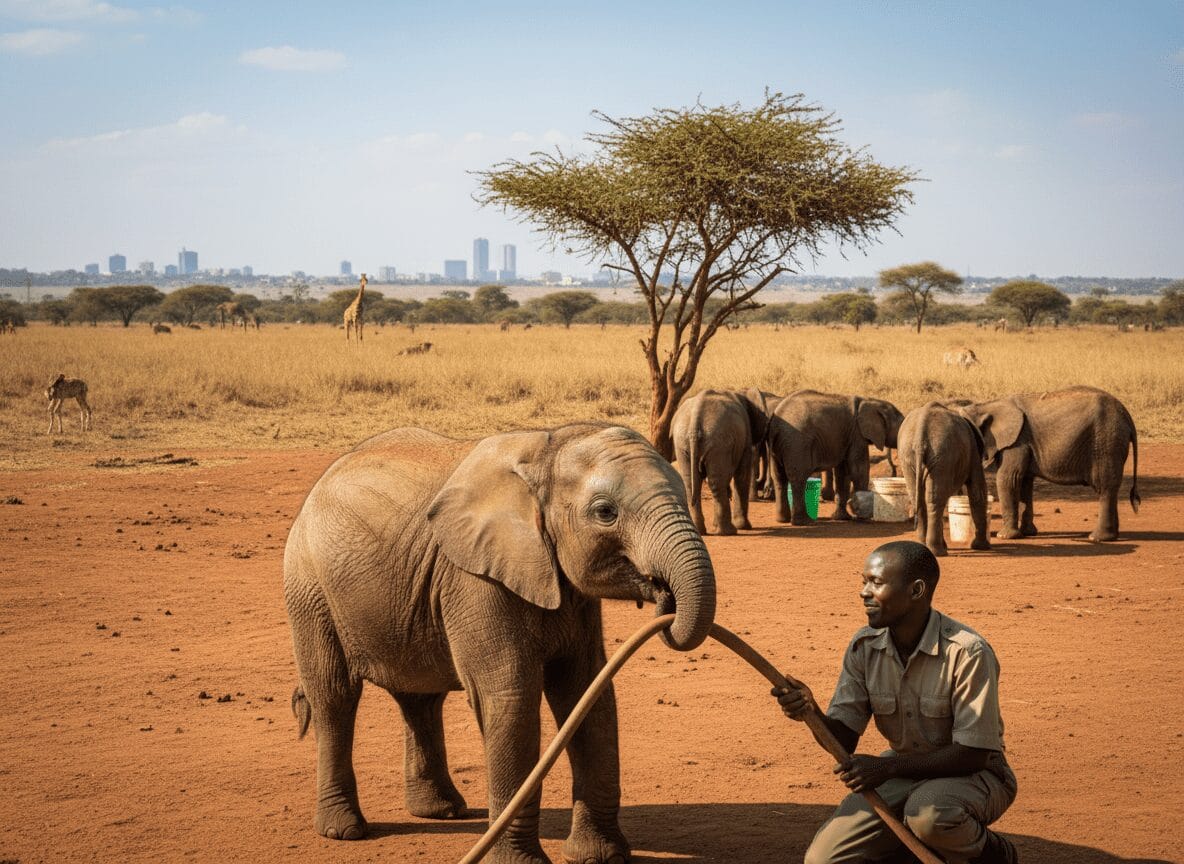 Nairobi Day Tour â National Park, Elephant Orphanage & Giraffe Centre