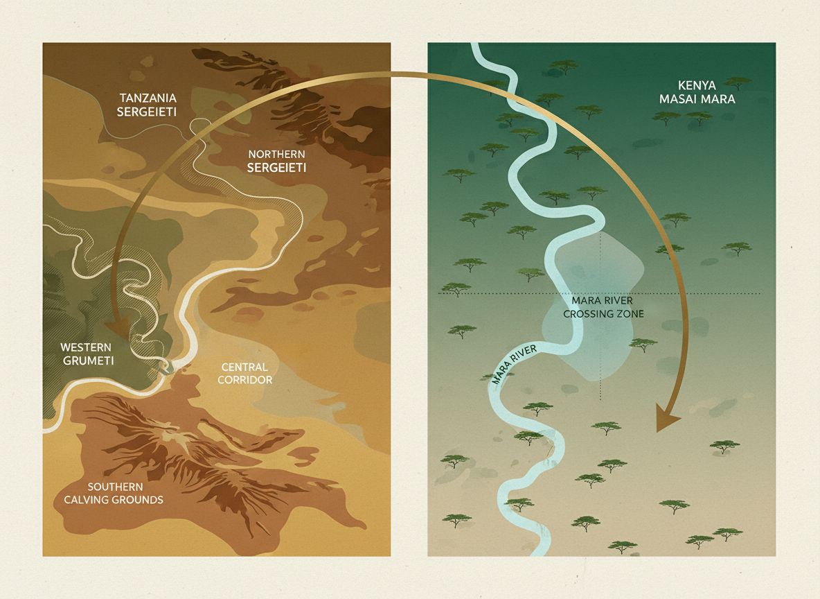 The Same Migration, Two Different Stages