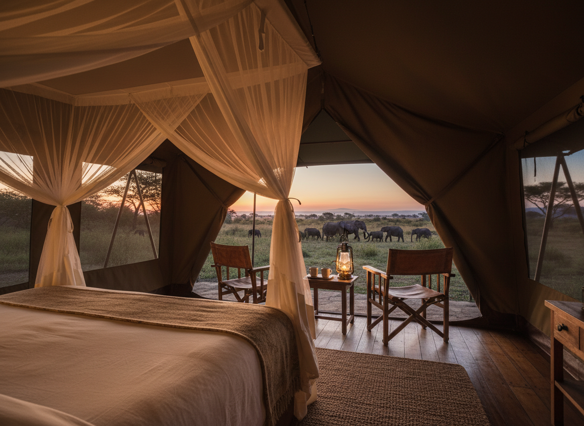 What a Tented Camp Usually Gives You in Amboseli