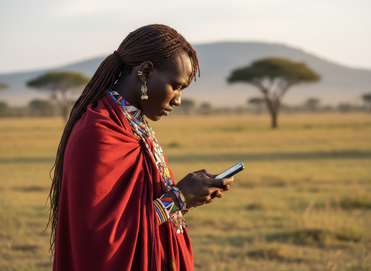 6. Young Maasai are navigating tradition and modernity simultaneously