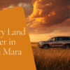 Wide savannah vista at golden hour with elephant silhouettes and Kilimanjaro in the background