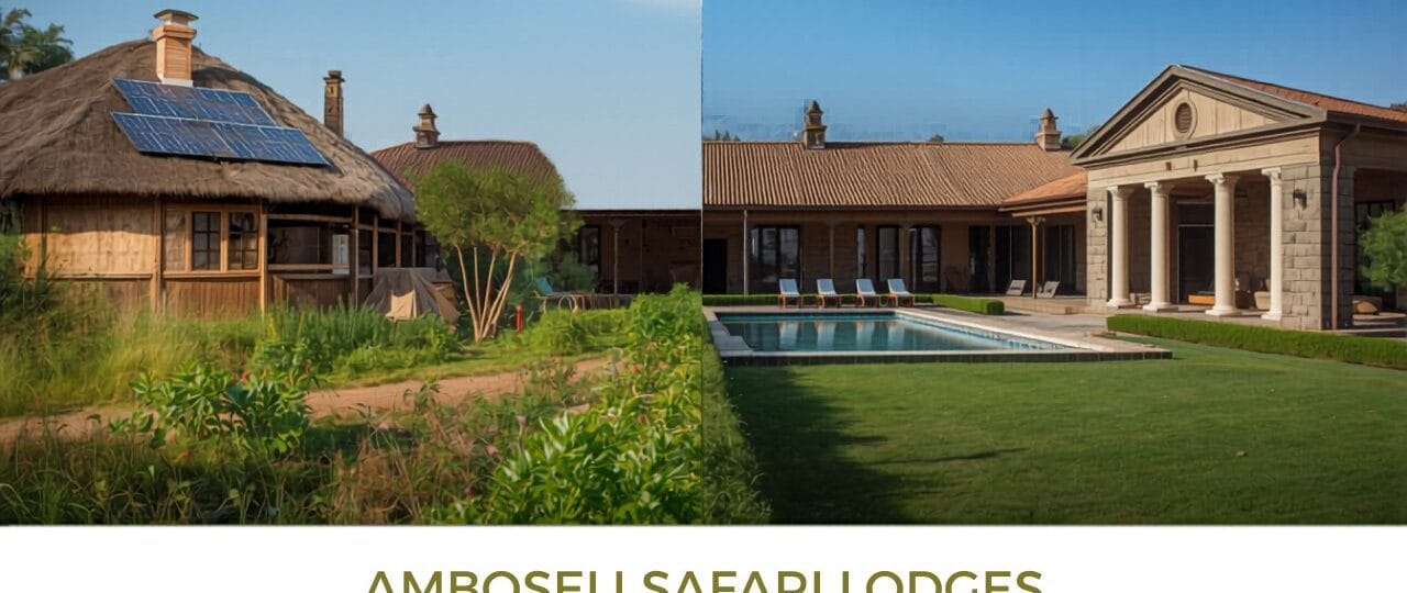 Eco Lodge Vs Classic Safari Lodge In Amboseli