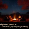 How Many Nights In Amboseli