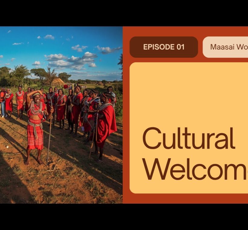 red-shuka warriors, and open savanna in the background