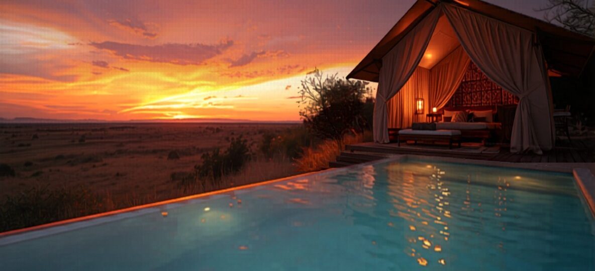 Mara Kempinski (Olare Mara Kempinski) accommodation setting in Maasai Mara, Kenya