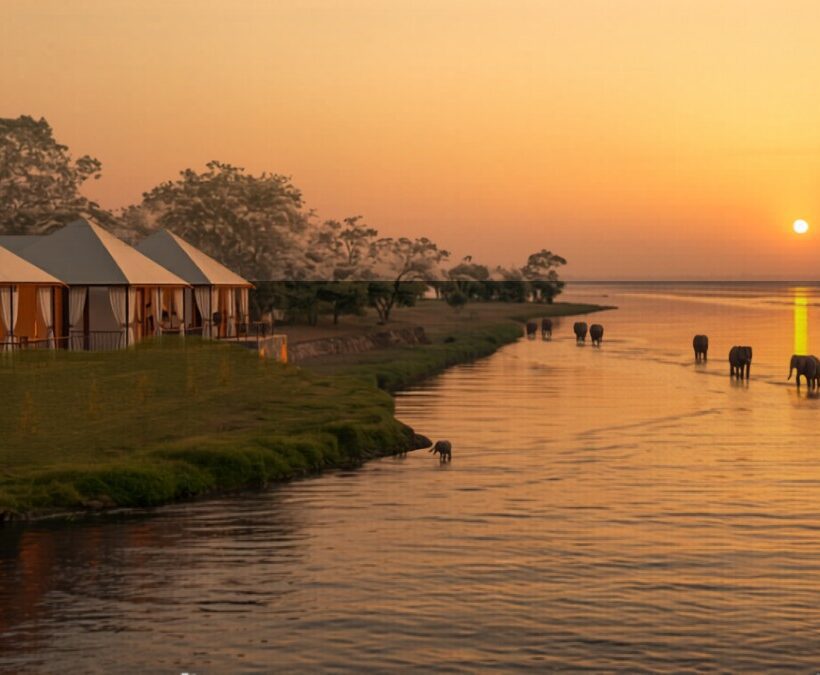 Sanctuary Olonana accommodation setting in Maasai Mara, Kenya