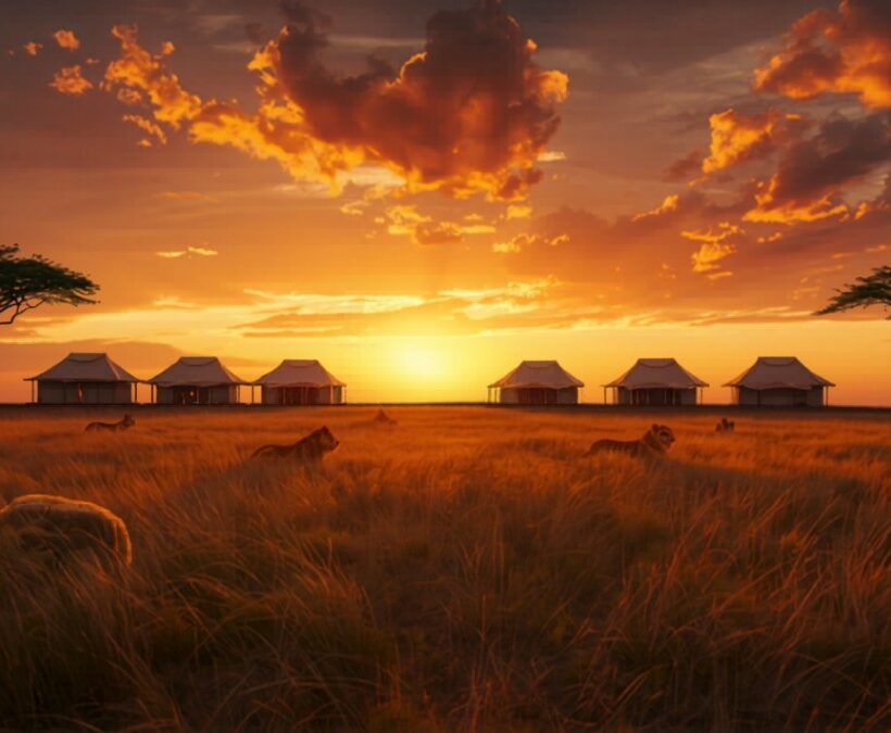 Simba Oryx Camp accommodation setting in Maasai Mara, Kenya