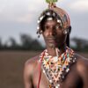 kenya diaspora heritage tour -- parent and child at Maasai Mara at golden hour