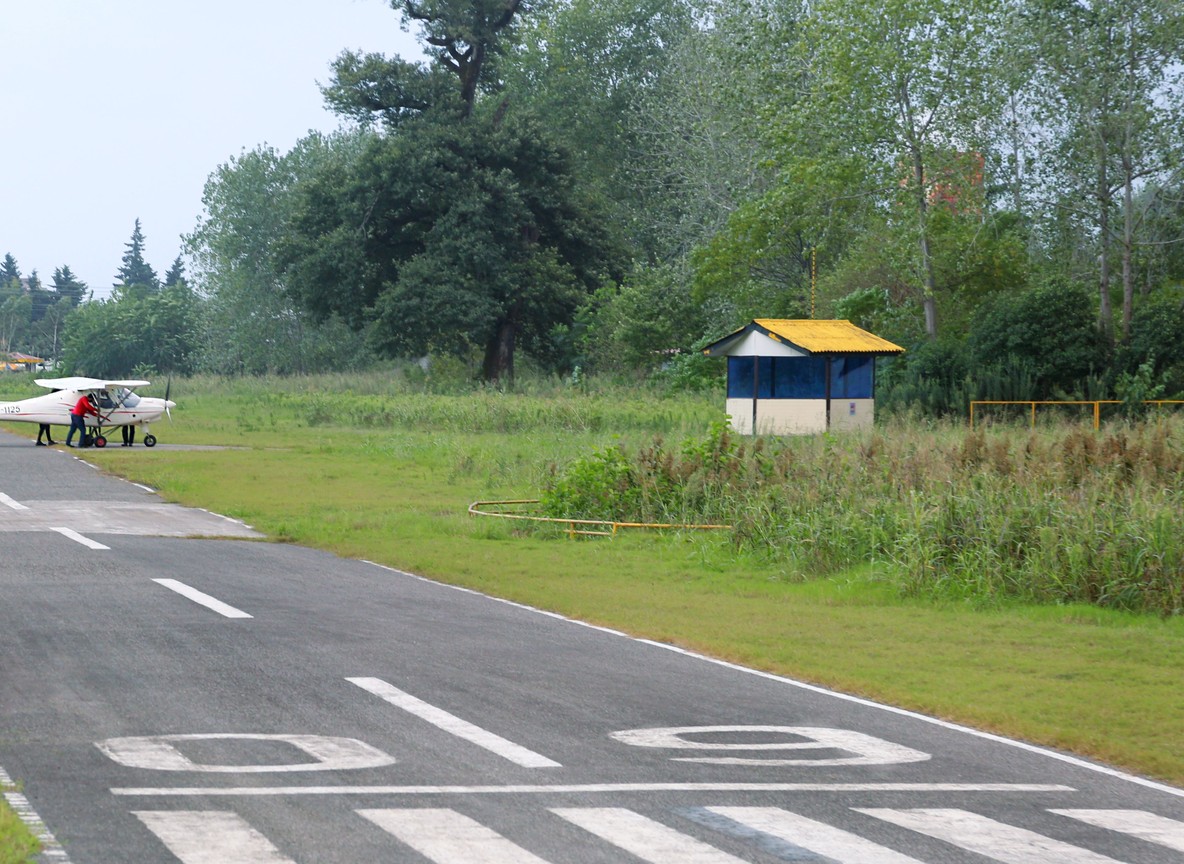 A light aircraft used for scheduled flights between Nairobi and Laikipia's airstrips