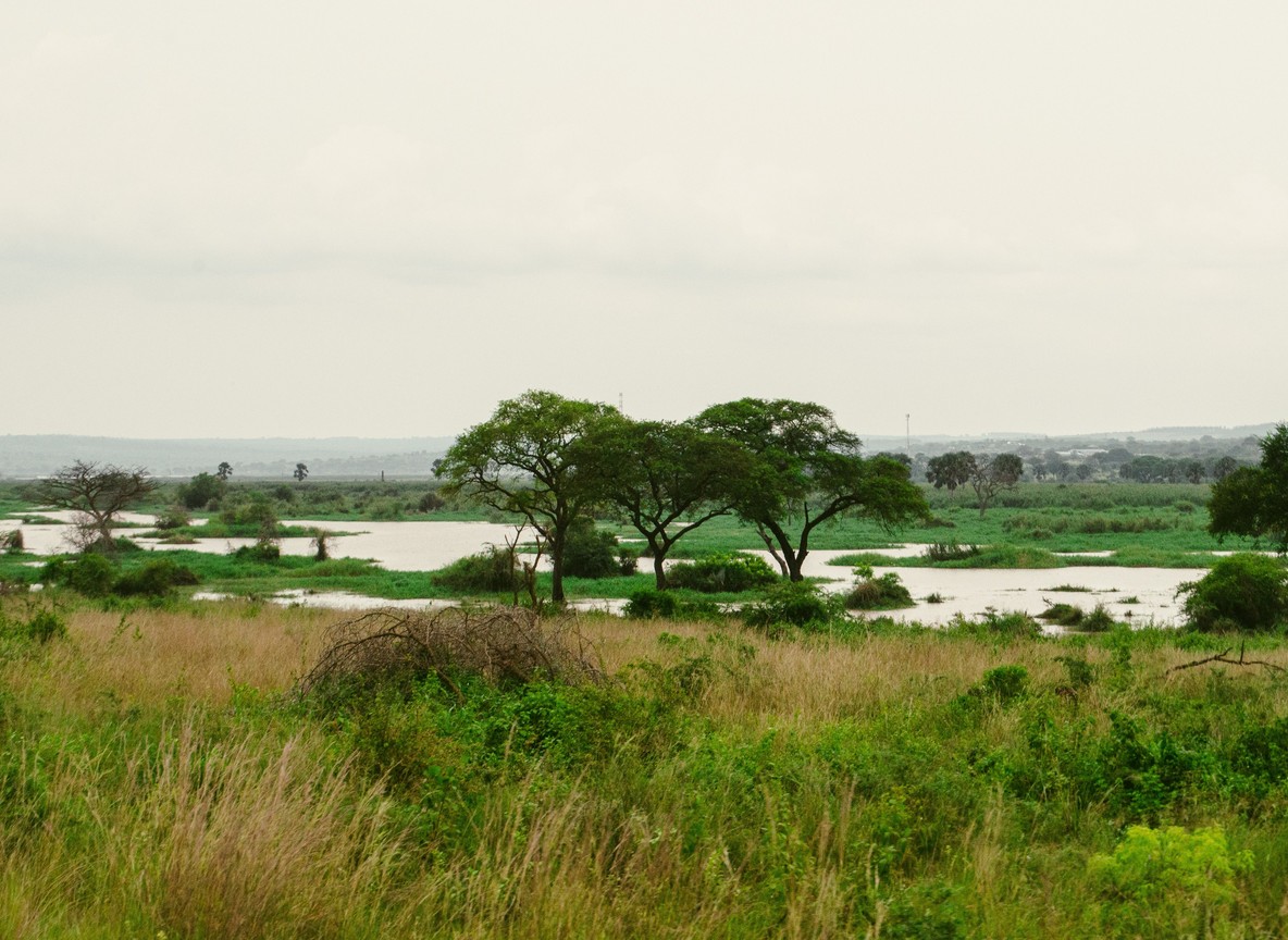 Lugard Falls and the Galana River in Tsavo East National Park, a stop on the safari leg before Watamu