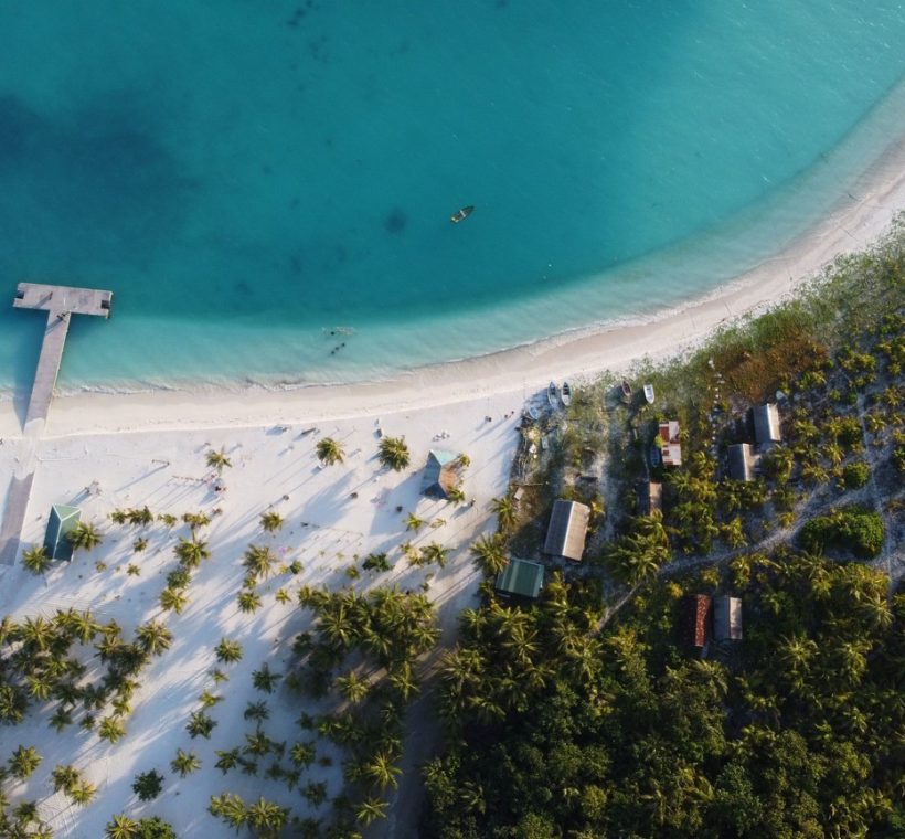 A pristine white-sand Watamu beach at dusk where sea turtles come ashore to nest on the Kenya coast