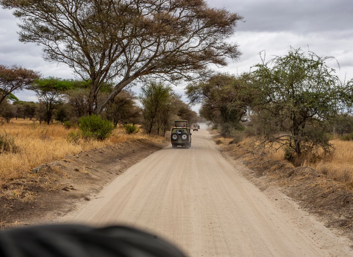 Safari 4x4 vehicle on the Kenyan savanna